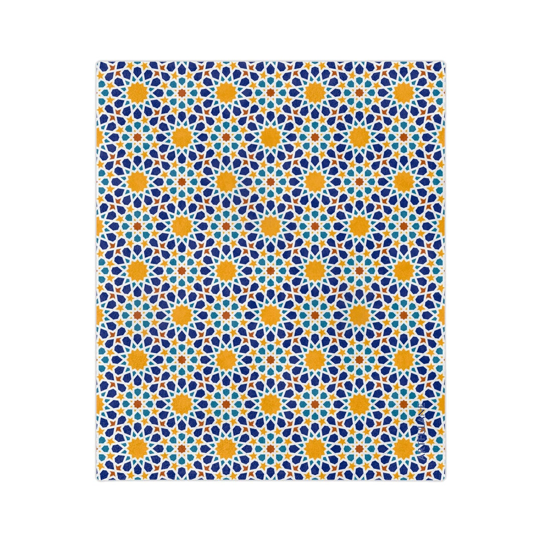 Geometric Moroccan Art Blanket - ARTFULANE