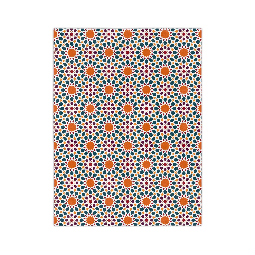 Geometric Moroccan Art Blanket - ARTFULANE