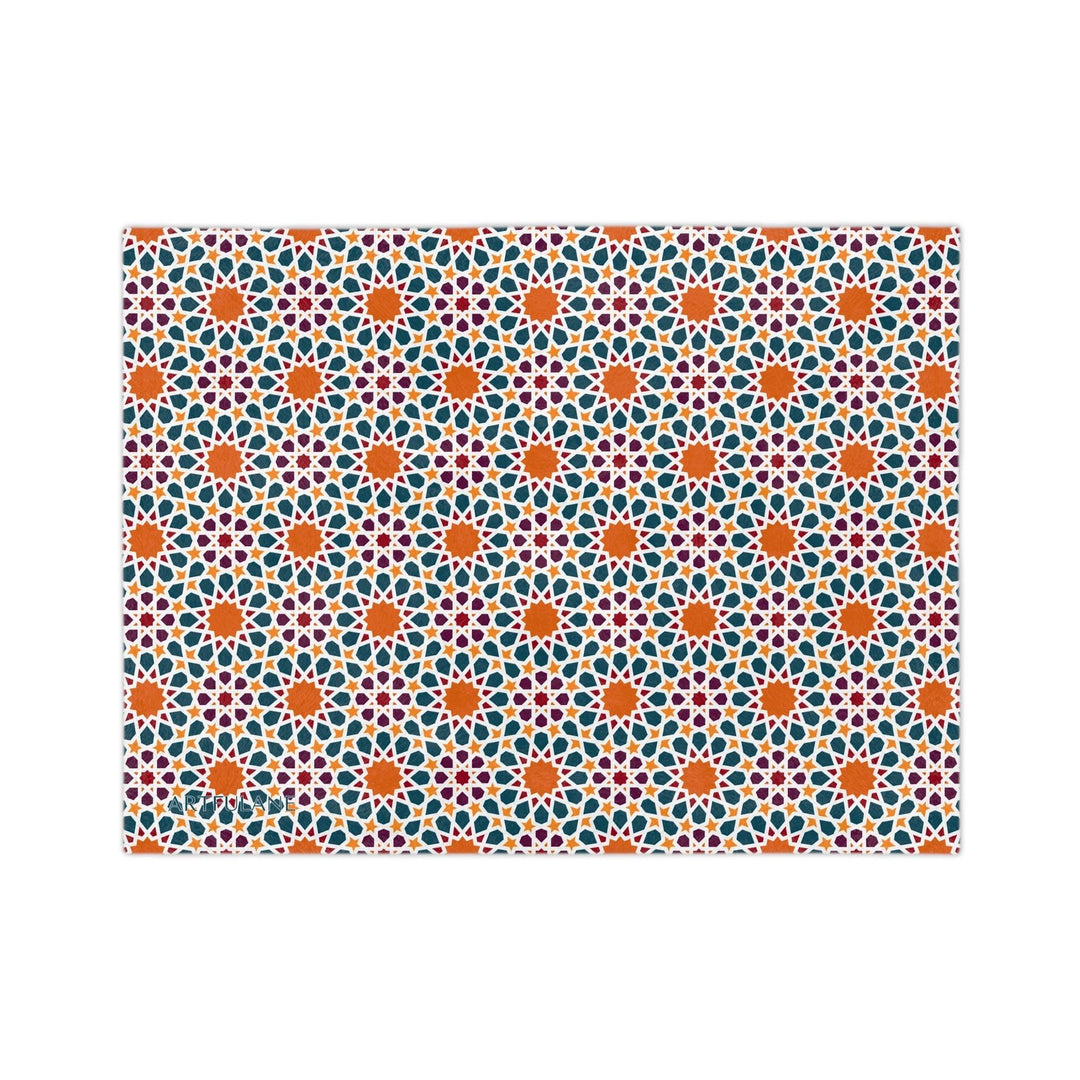 Geometric Moroccan Art Blanket - ARTFULANE