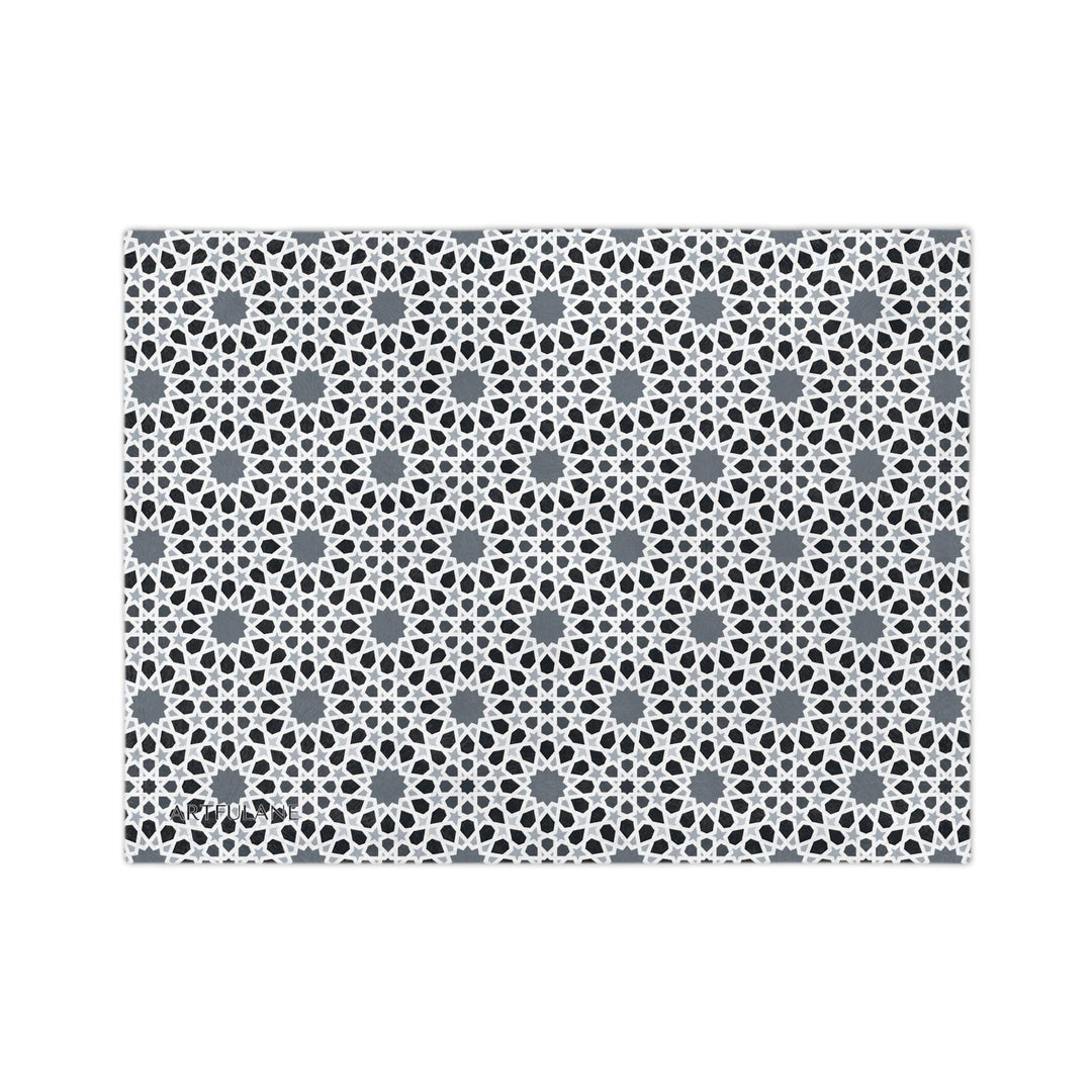 Geometric Moroccan Art Blanket - ARTFULANE