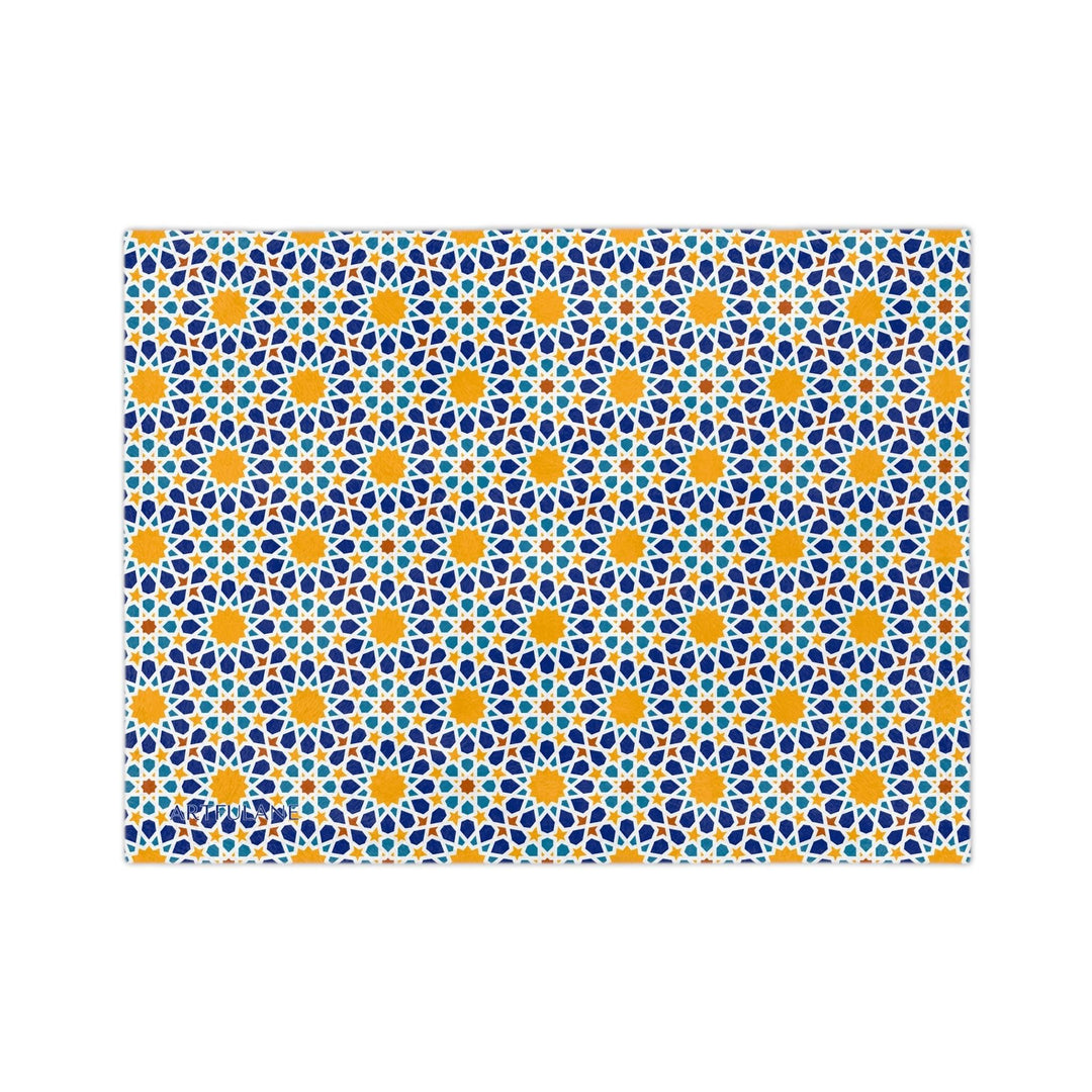 Geometric Moroccan Art Blanket - ARTFULANE