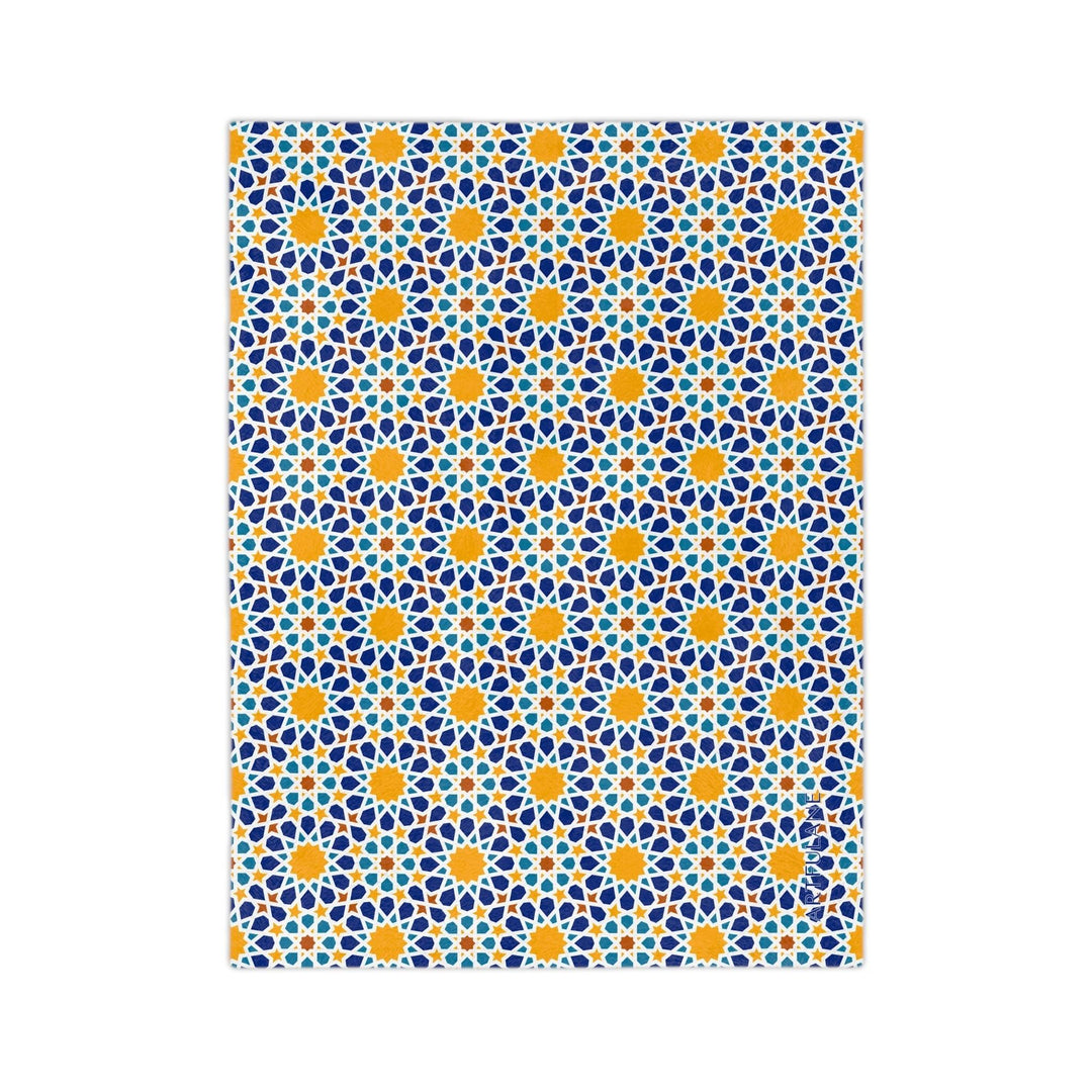 Geometric Moroccan Art Blanket - ARTFULANE