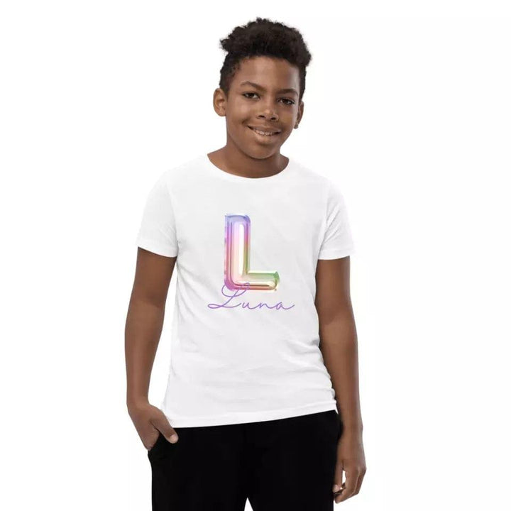 Custom Foil Balloon Rainbow Alphabet T-Shirt – ART-TSH004 - ARTFULANE