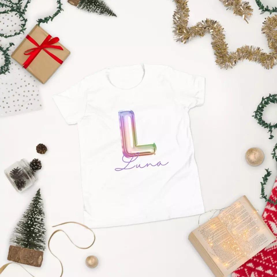 Custom Foil Balloon Rainbow Alphabet T-Shirt – ART-TSH004 - ARTFULANE