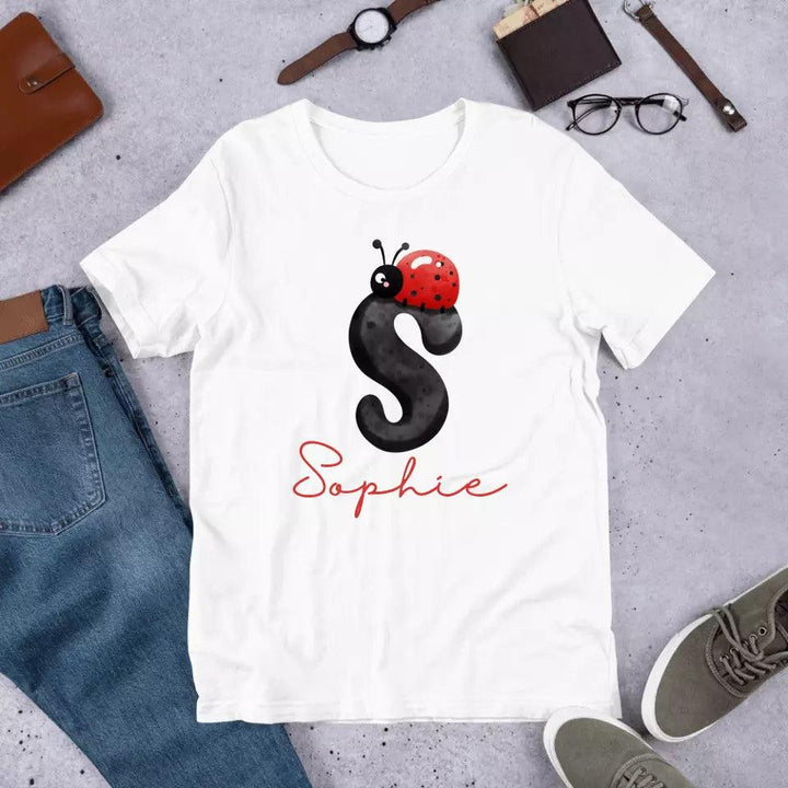 Custom Ladybug Alphabet T-Shirt – ART-TSH008 - ARTFULANE