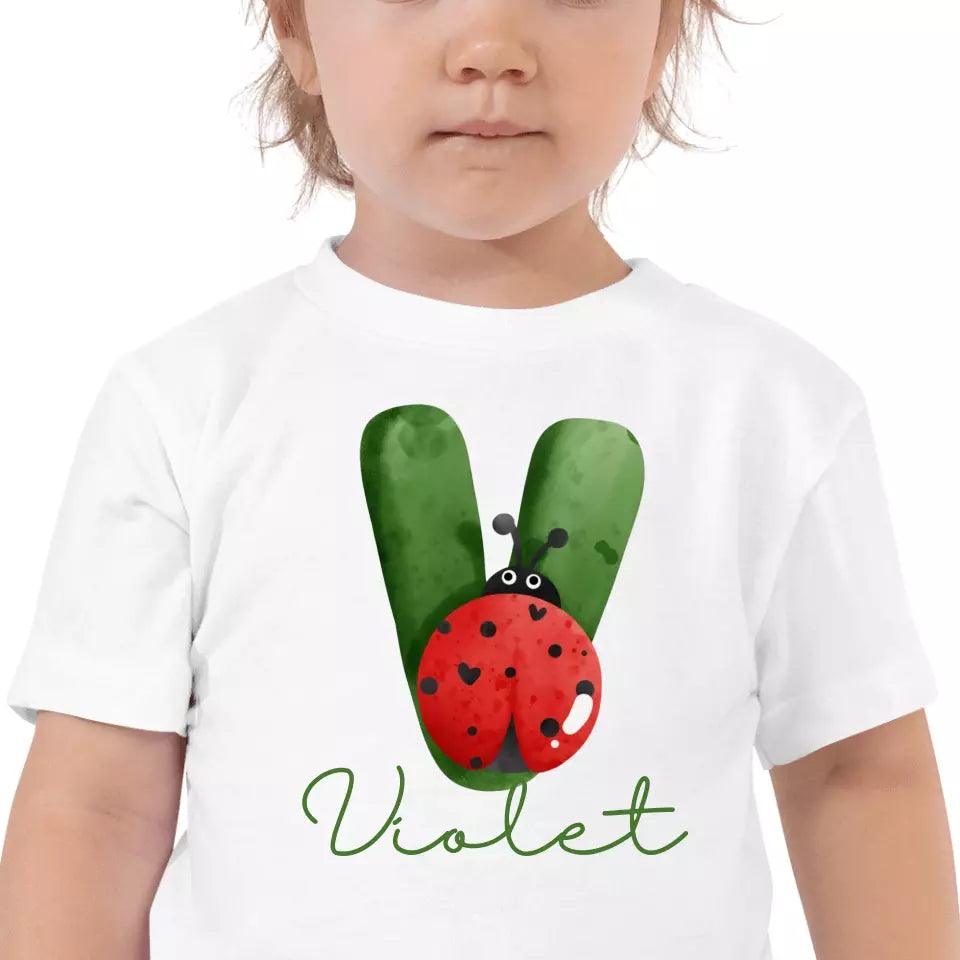 Custom Red Ladybug Alphabet T-Shirt – ART-TSH007 - ARTFULANE