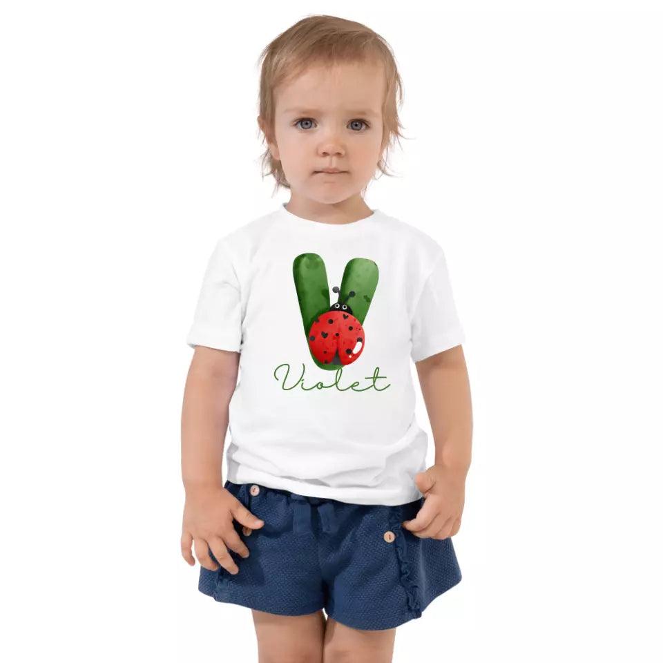 Custom Red Ladybug Alphabet T-Shirt – ART-TSH007 - ARTFULANE