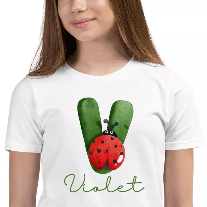 Custom Red Ladybug Alphabet T-Shirt – ART-TSH007 - ARTFULANE