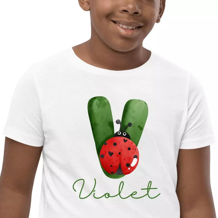 Custom Red Ladybug Alphabet T-Shirt – ART-TSH007 - ARTFULANE