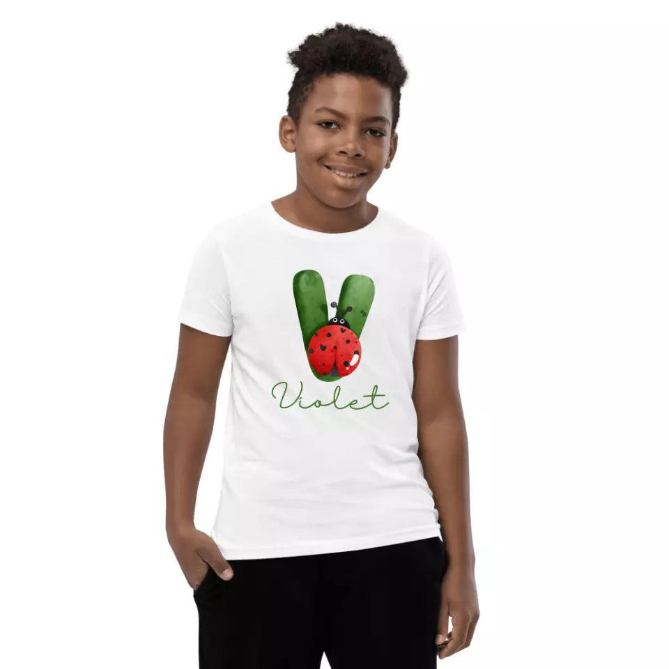 Custom Red Ladybug Alphabet T-Shirt – ART-TSH007 - ARTFULANE