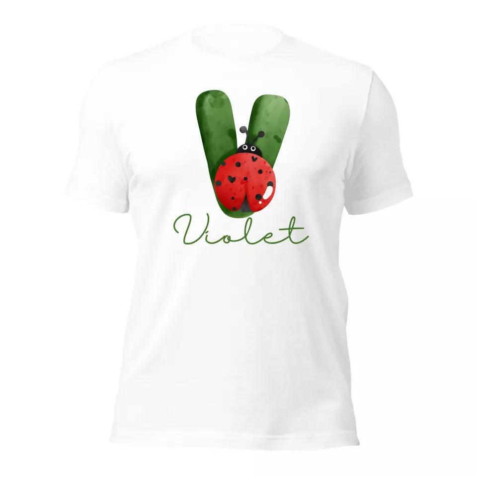 Custom Red Ladybug Alphabet T-Shirt – ART-TSH007 - ARTFULANE