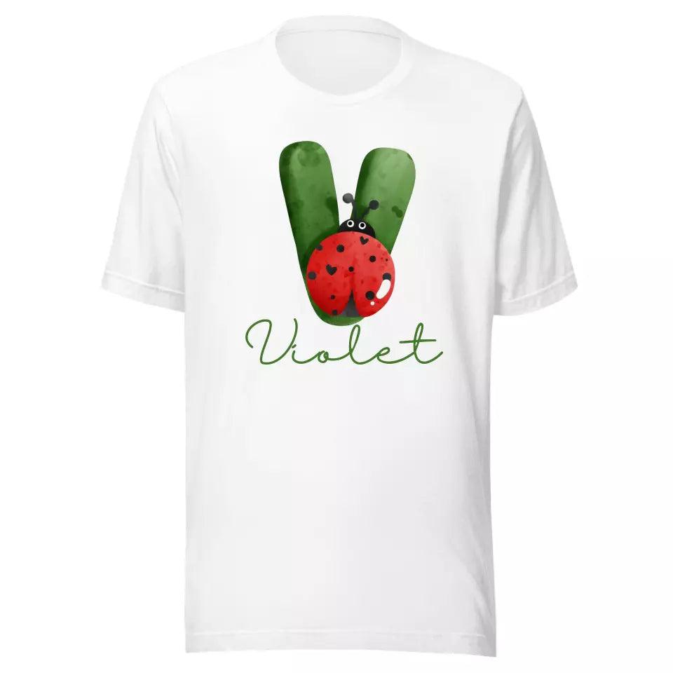 Custom Red Ladybug Alphabet T-Shirt – ART-TSH007 - ARTFULANE