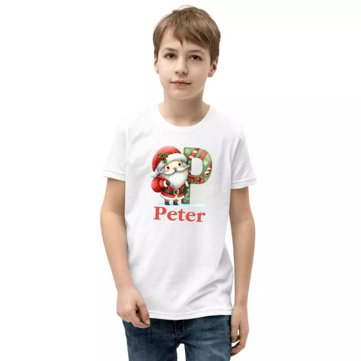 Custom Christmas Santa Alphabet T-Shirt – ART-TSH011 - ARTFULANE