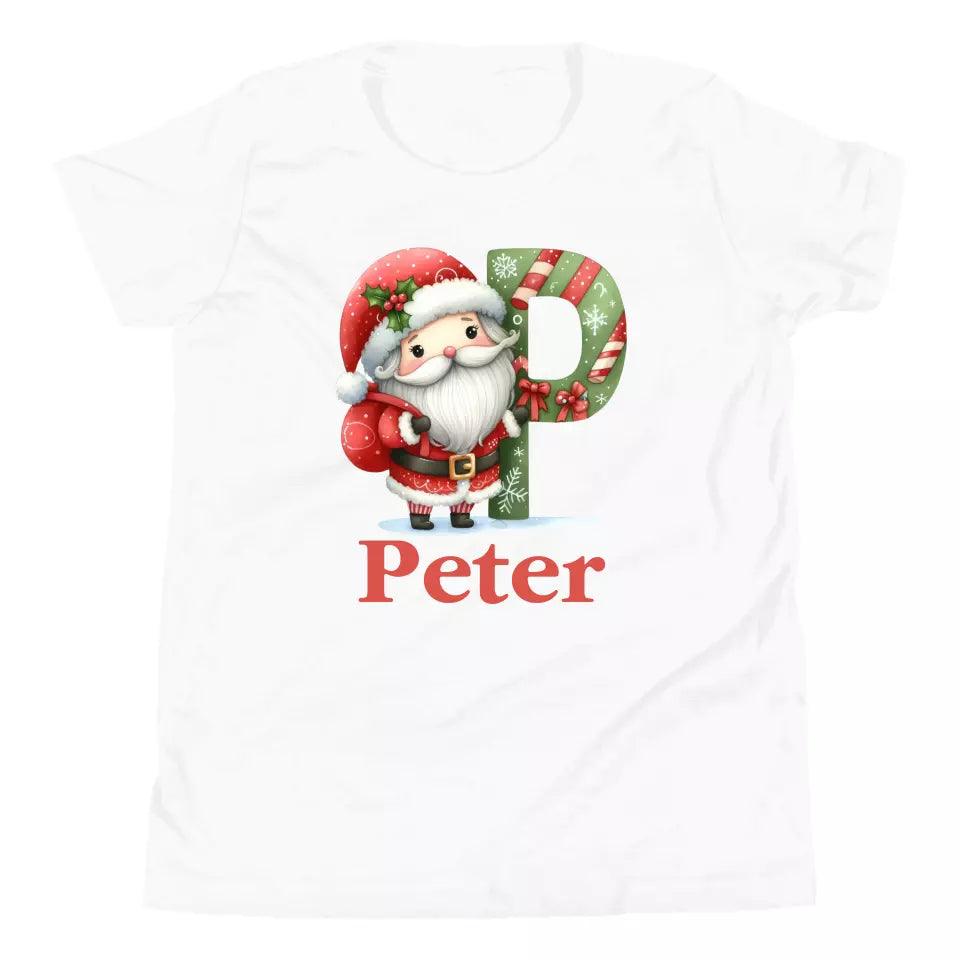 Custom Christmas Santa Alphabet T-Shirt – ART-TSH011 - ARTFULANE