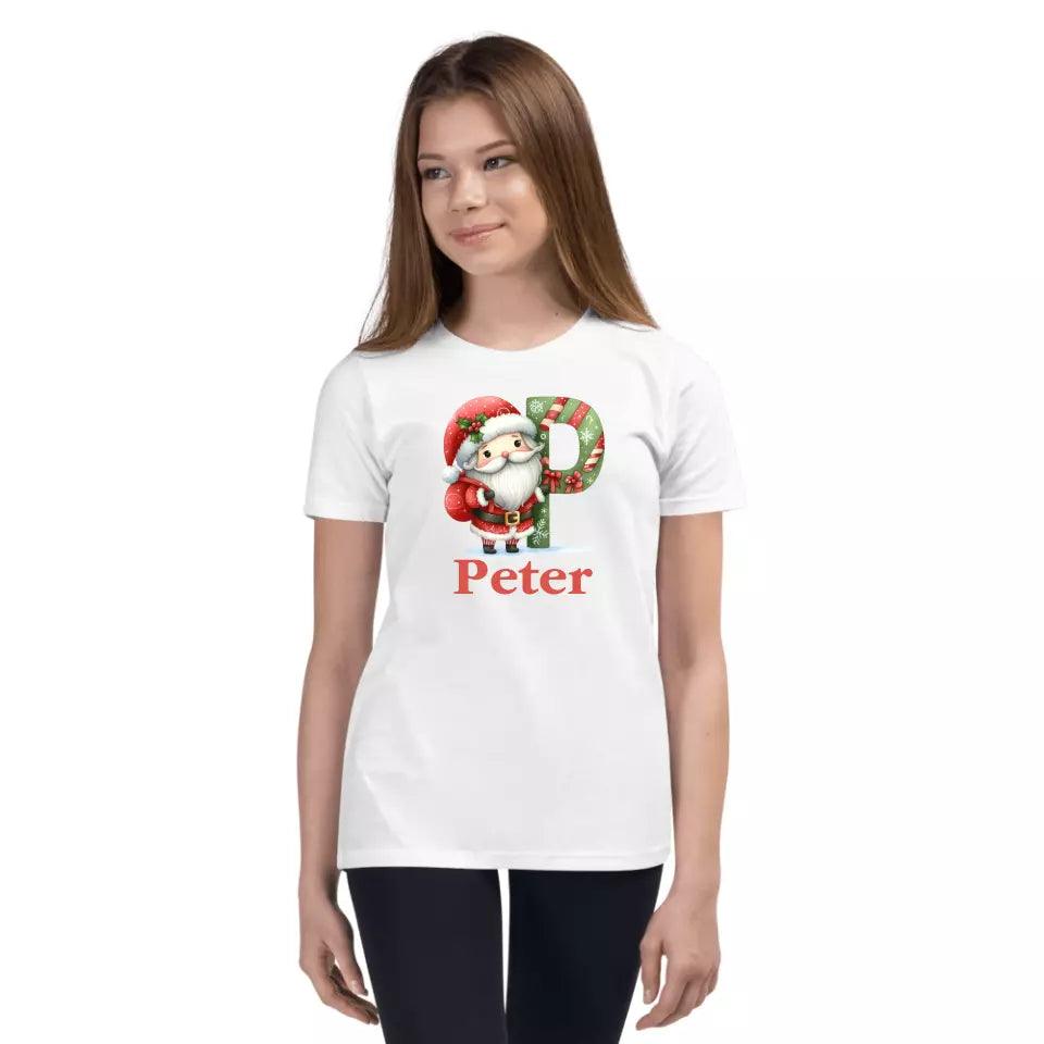 Custom Christmas Santa Alphabet T-Shirt – ART-TSH011 - ARTFULANE