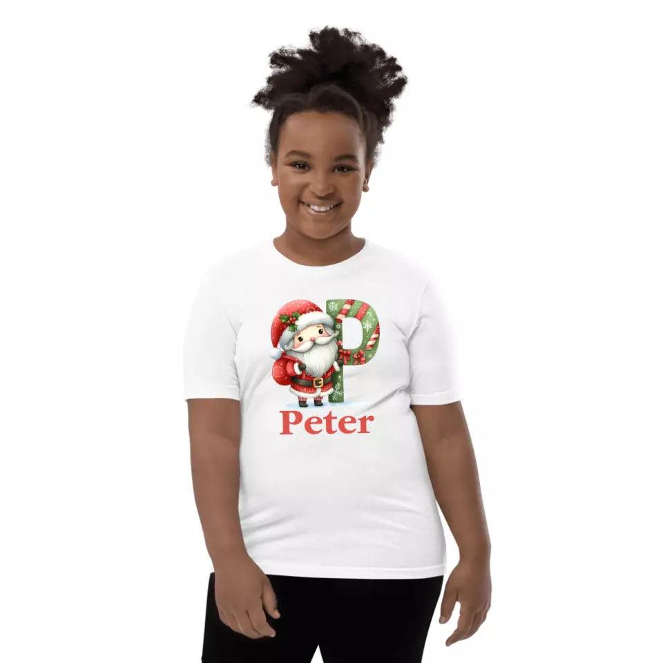 Custom Christmas Santa Alphabet T-Shirt – ART-TSH011 - ARTFULANE