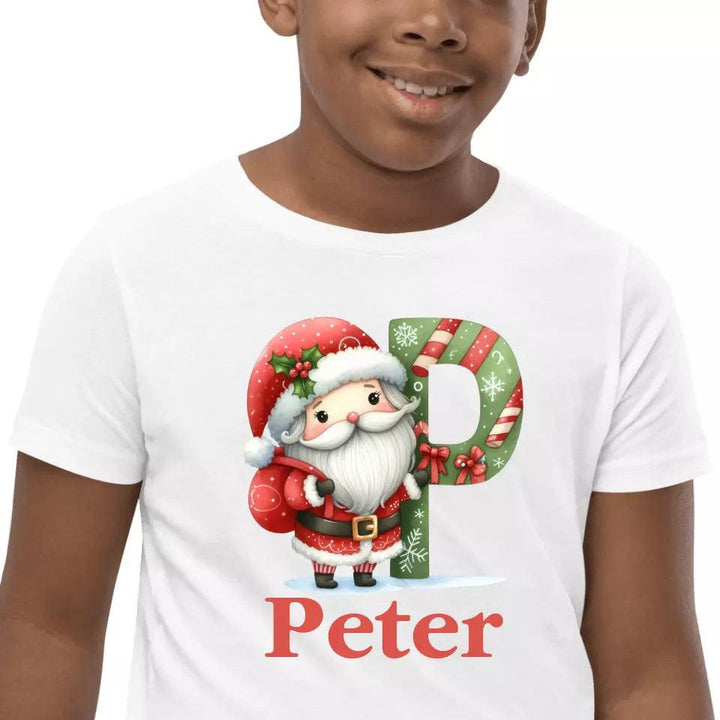 Custom Christmas Santa Alphabet T-Shirt – ART-TSH011 - ARTFULANE