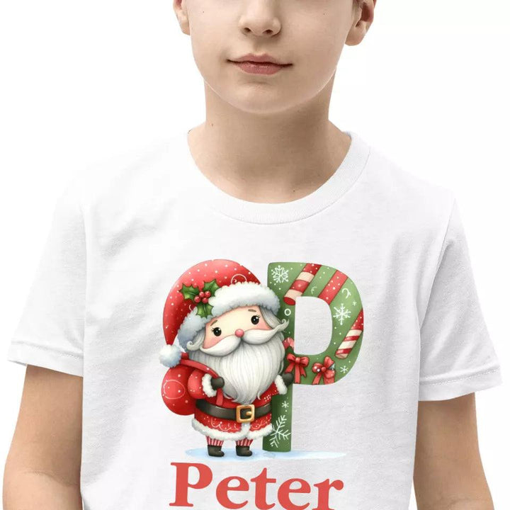 Custom Christmas Santa Alphabet T-Shirt – ART-TSH011 - ARTFULANE