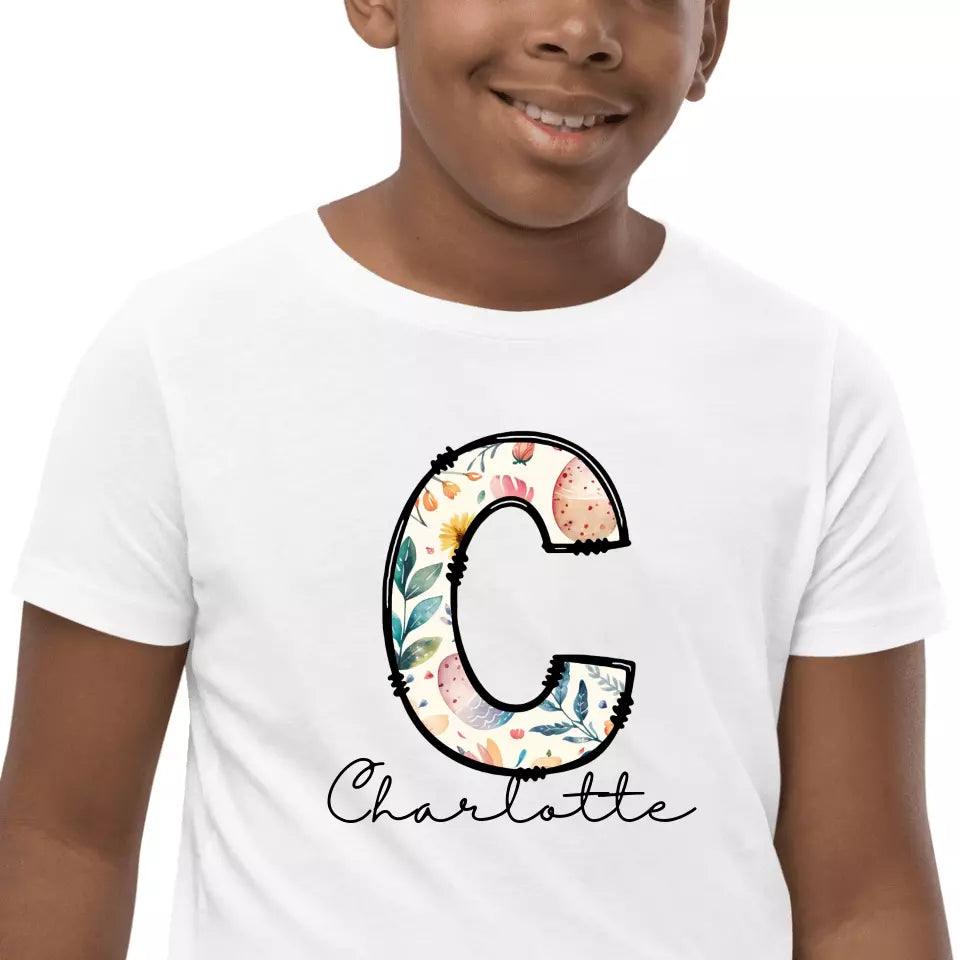 Custom Easter Doodle Alphabet T-Shirt – ART-TSH012 - ARTFULANE