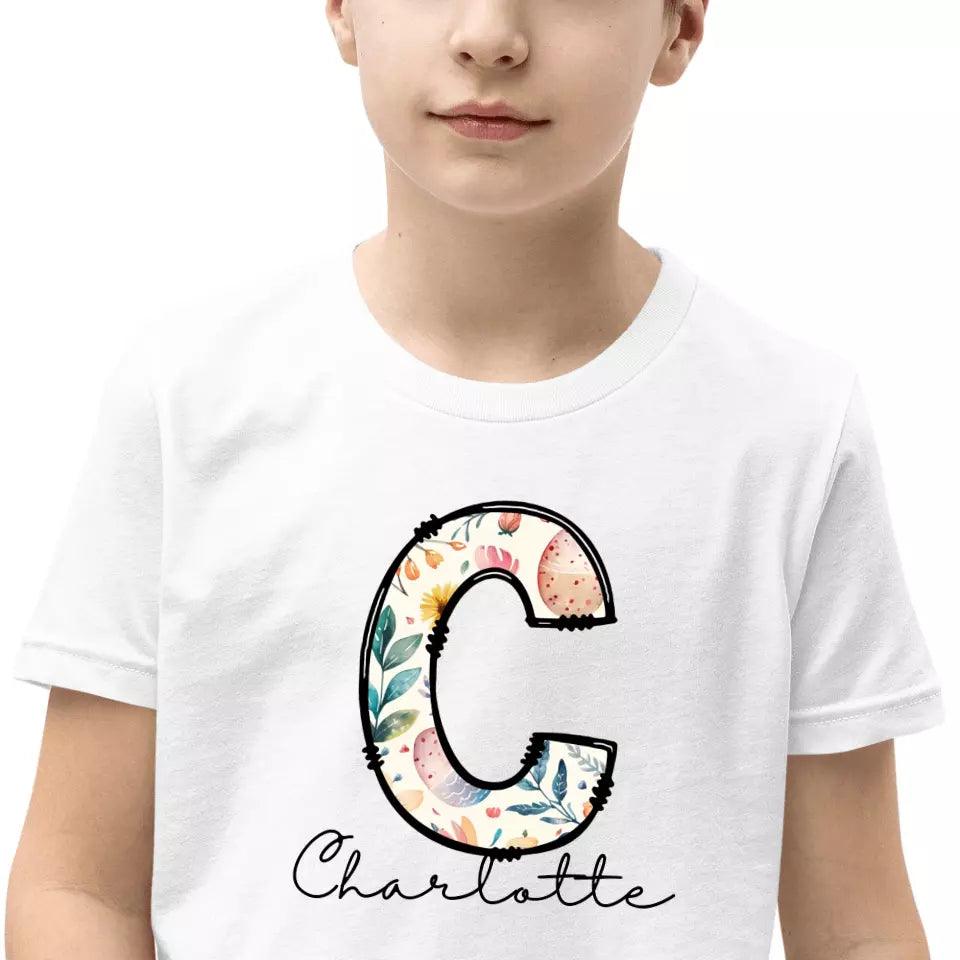 Custom Easter Doodle Alphabet T-Shirt – ART-TSH012 - ARTFULANE