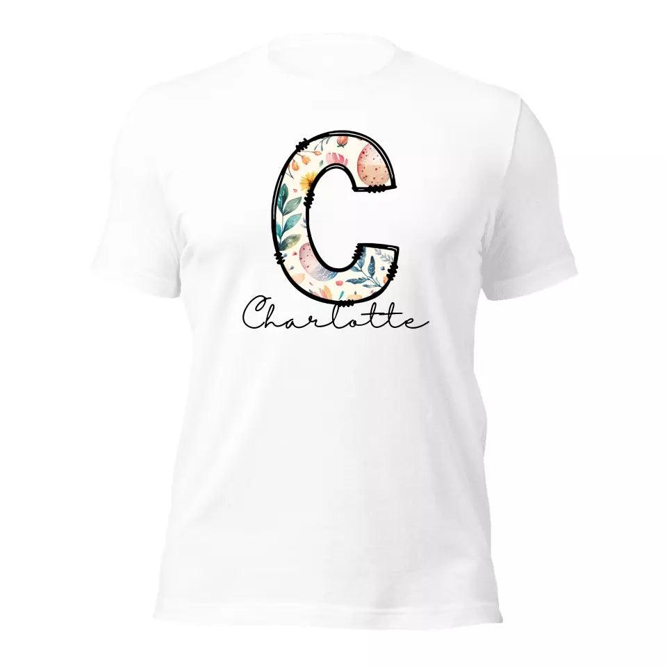 Custom Easter Doodle Alphabet T-Shirt – ART-TSH012 - ARTFULANE