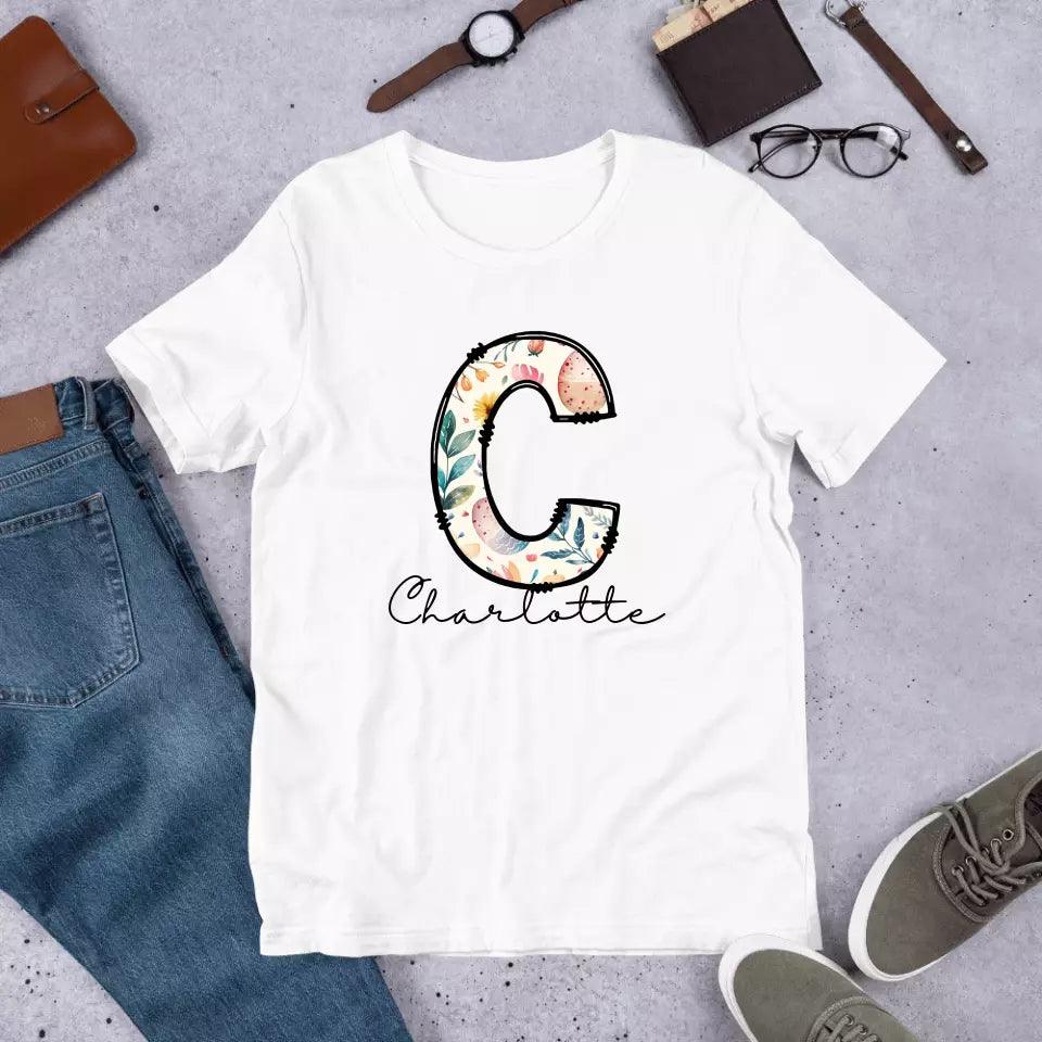 Custom Easter Doodle Alphabet T-Shirt – ART-TSH012 - ARTFULANE