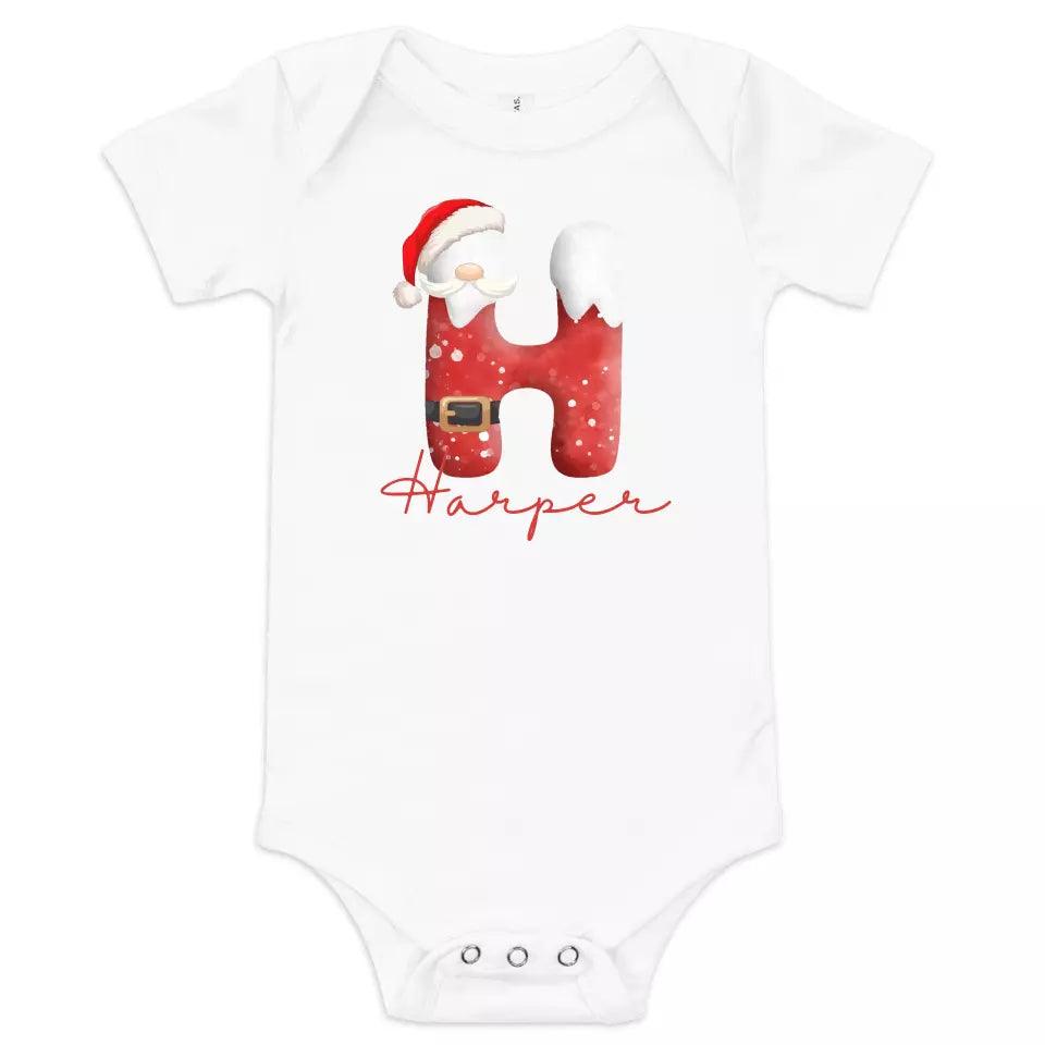 Custom Santa Suit Alphabet Christmas T-Shirt – ART-TSH016 - ARTFULANE