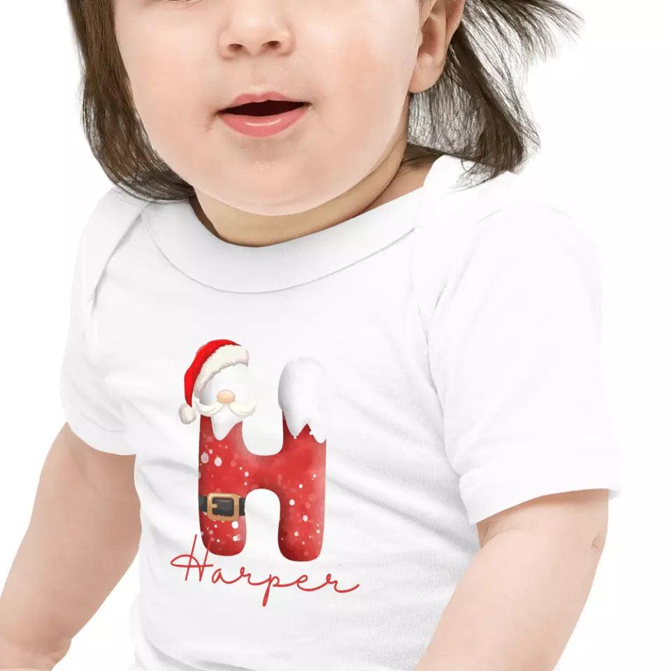 Custom Santa Suit Alphabet Christmas T-Shirt – ART-TSH016 - ARTFULANE