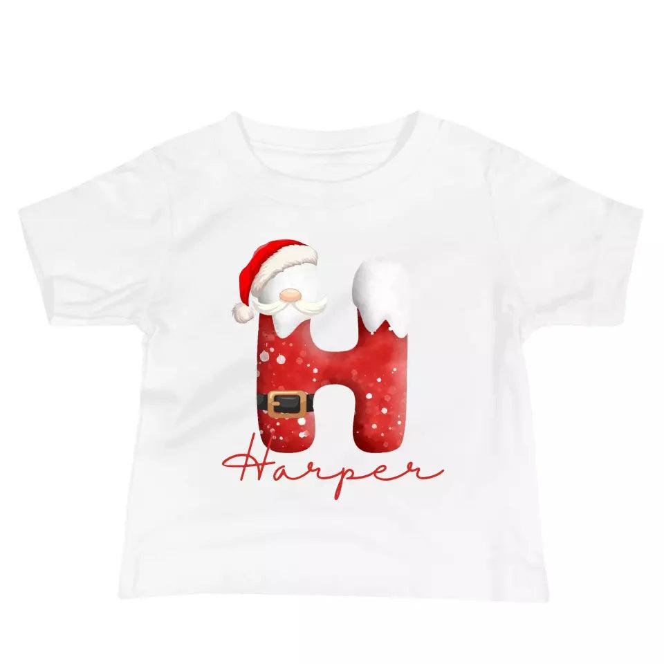 Custom Santa Suit Alphabet Christmas T-Shirt – ART-TSH016 - ARTFULANE