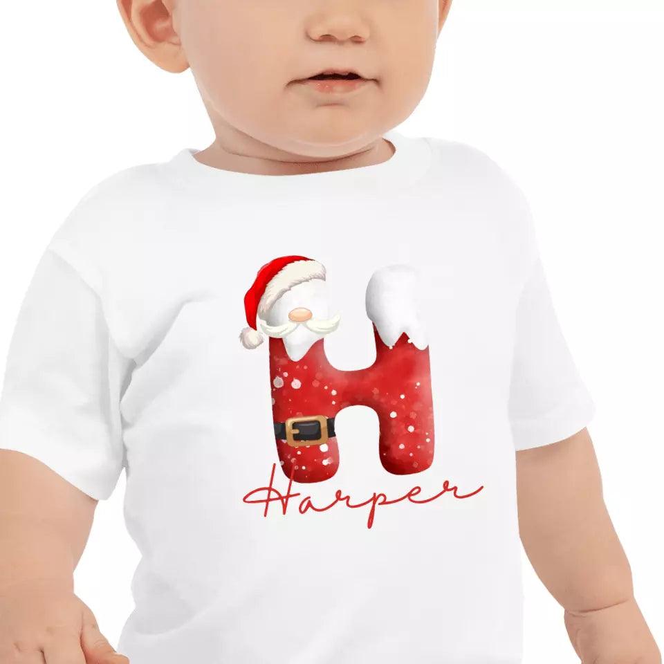 Custom Santa Suit Alphabet Christmas T-Shirt – ART-TSH016 - ARTFULANE