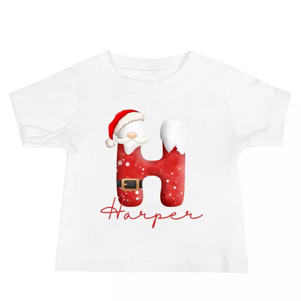 Custom Santa Suit Alphabet Christmas T-Shirt – ART-TSH016 - ARTFULANE