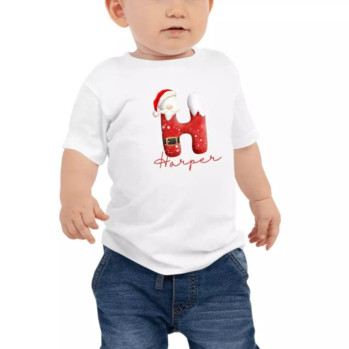 Custom Santa Suit Alphabet Christmas T-Shirt – ART-TSH016 - ARTFULANE