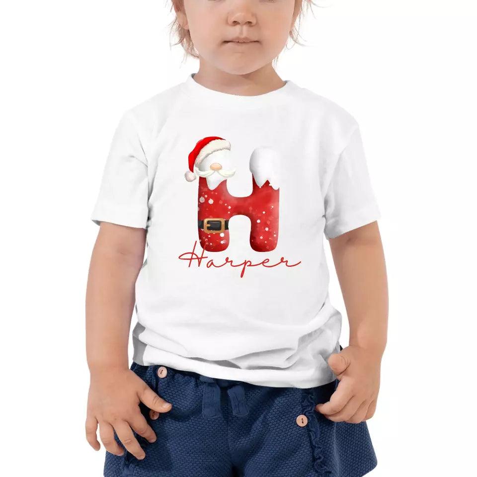 Custom Santa Suit Alphabet Christmas T-Shirt – ART-TSH016 - ARTFULANE