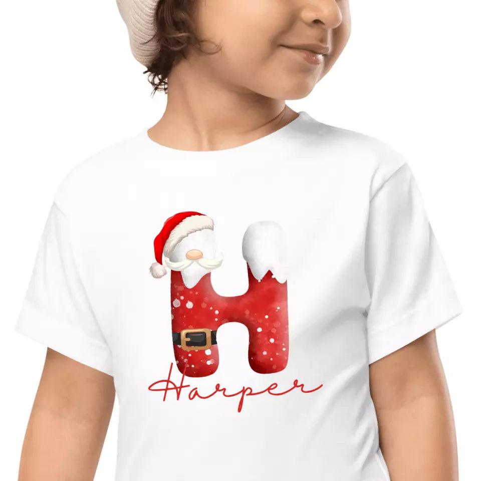 Custom Santa Suit Alphabet Christmas T-Shirt – ART-TSH016 - ARTFULANE