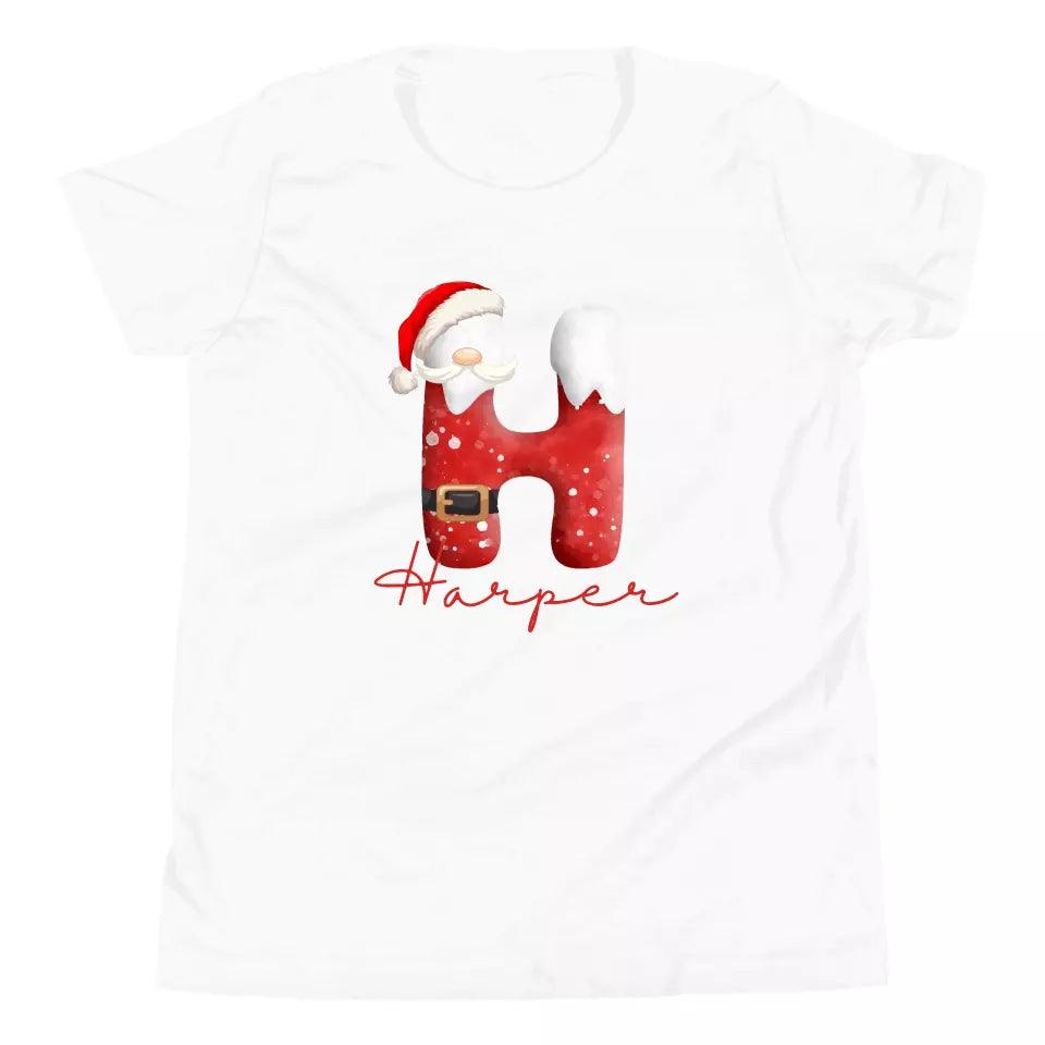 Custom Santa Suit Alphabet Christmas T-Shirt – ART-TSH016 - ARTFULANE