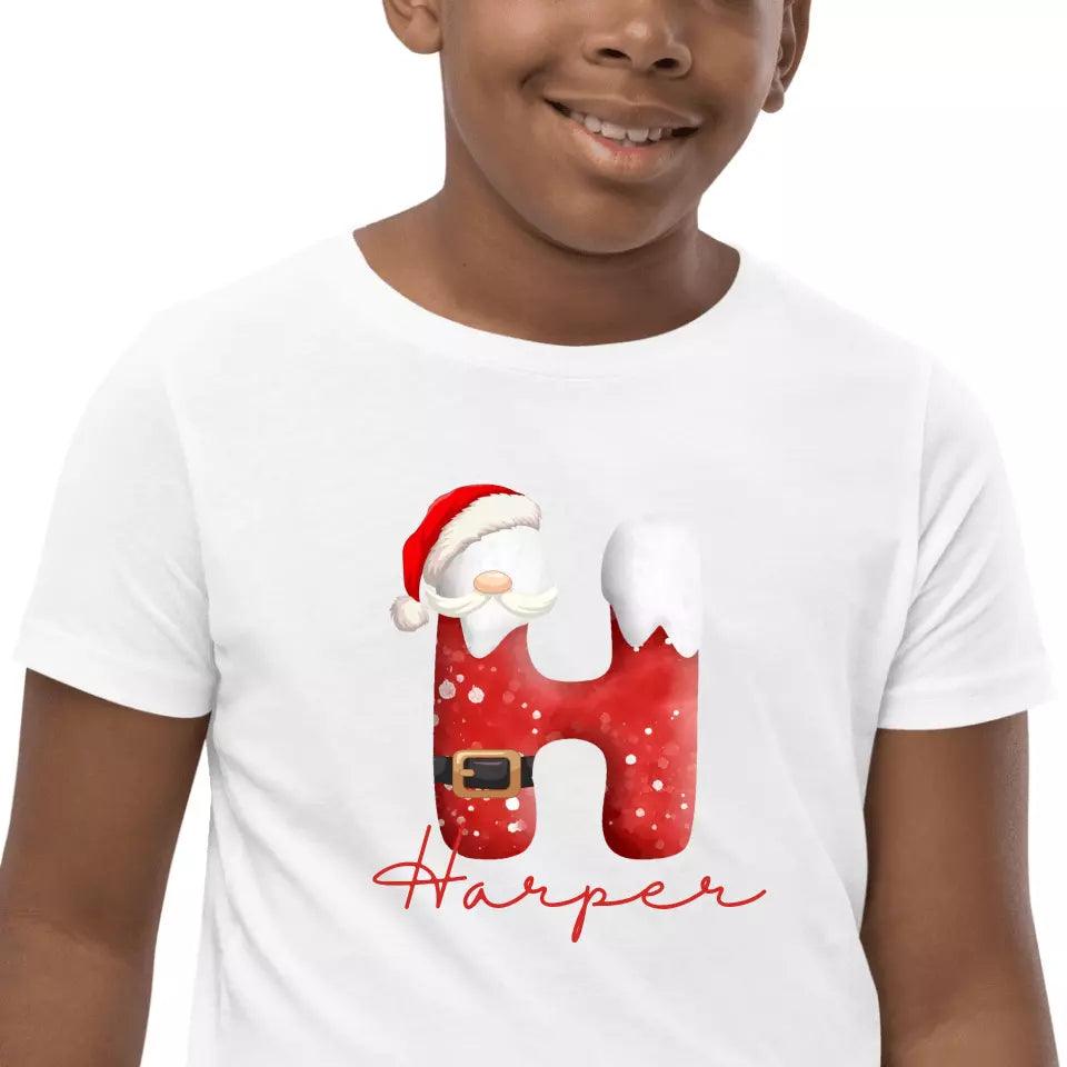 Custom Santa Suit Alphabet Christmas T-Shirt – ART-TSH016 - ARTFULANE