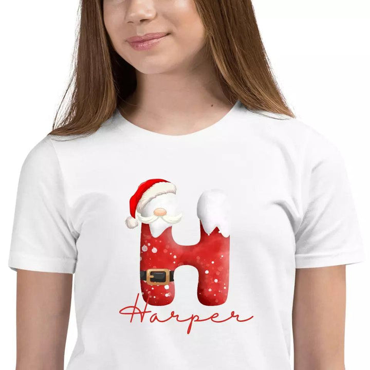 Custom Santa Suit Alphabet Christmas T-Shirt – ART-TSH016 - ARTFULANE