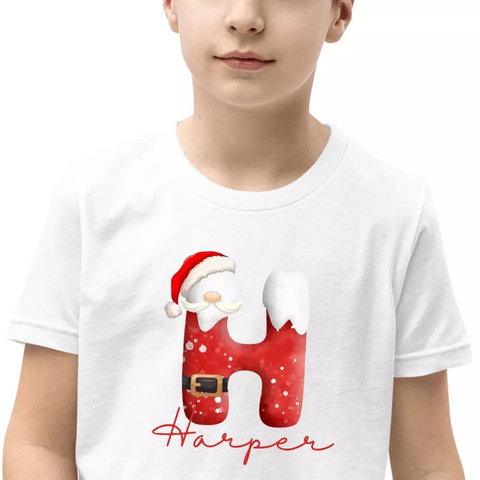 Custom Santa Suit Alphabet Christmas T-Shirt – ART-TSH016 - ARTFULANE