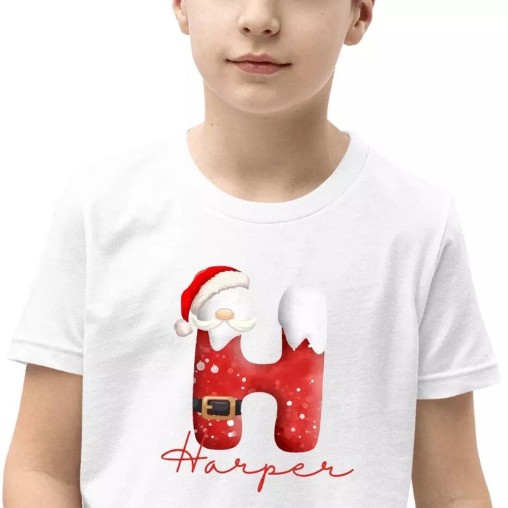 Custom Santa Suit Alphabet Christmas T-Shirt – ART-TSH016 - ARTFULANE