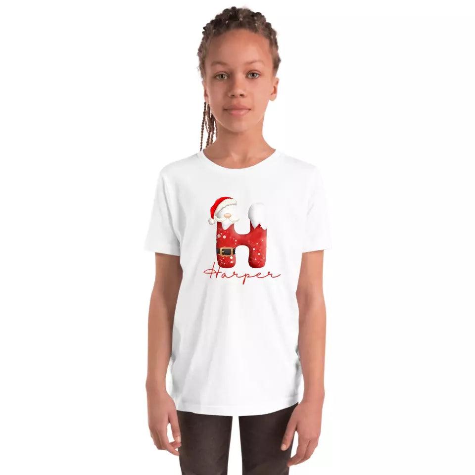 Custom Santa Suit Alphabet Christmas T-Shirt – ART-TSH016 - ARTFULANE