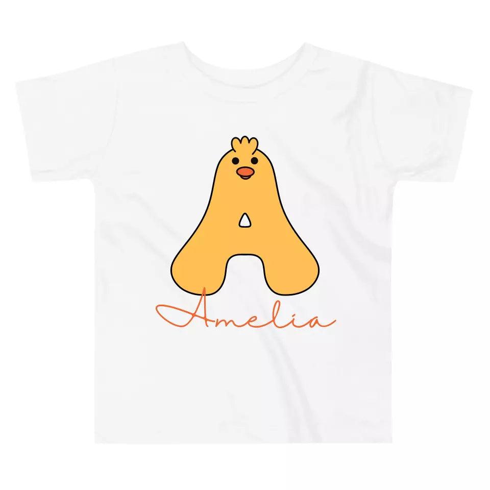 Custom Yellow Duck Alphabet T-Shirt – ART-TSH020 - ARTFULANE