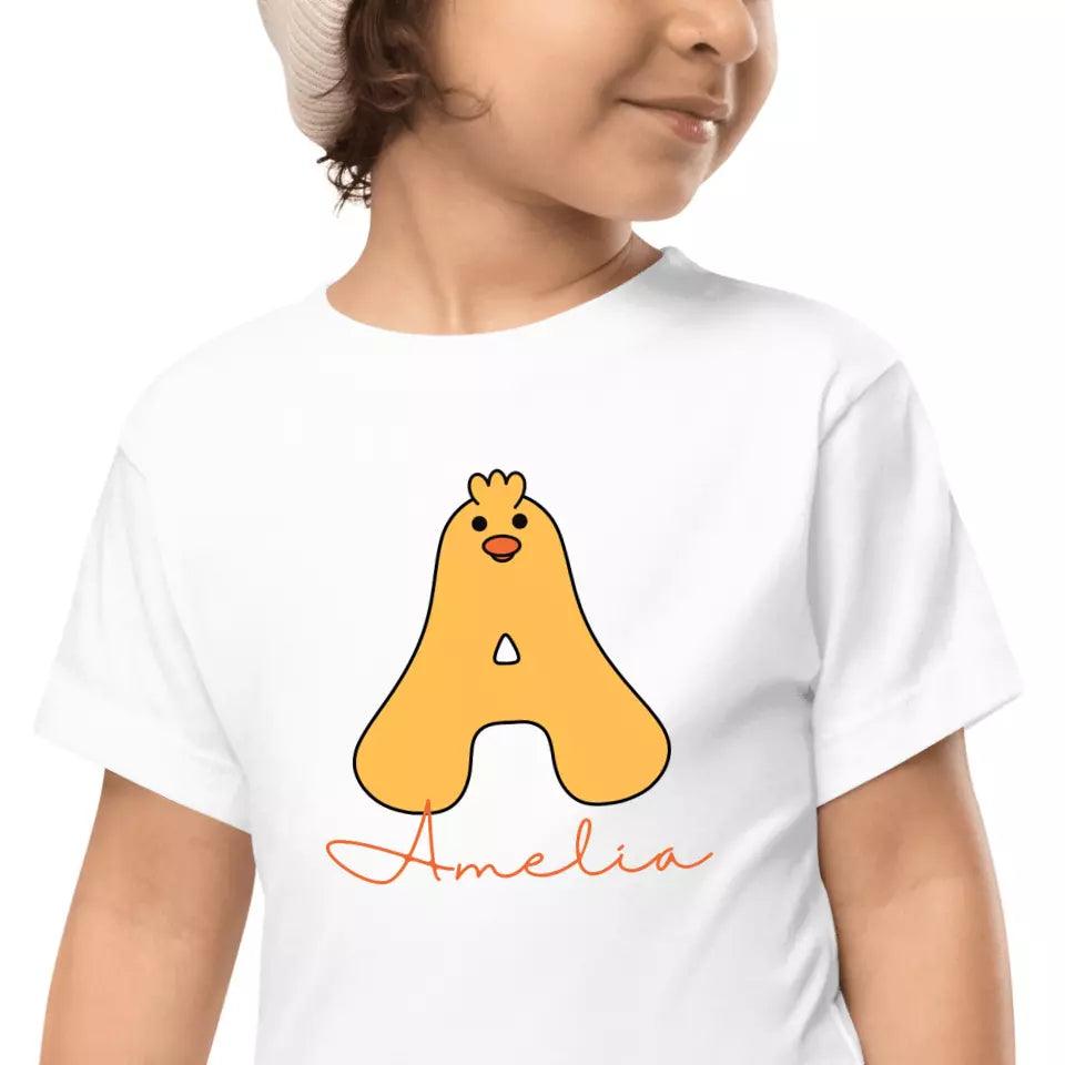 Custom Yellow Duck Alphabet T-Shirt – ART-TSH020 - ARTFULANE