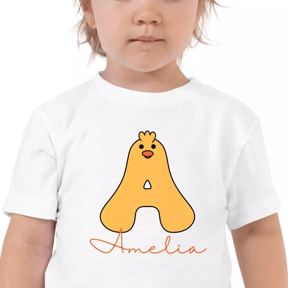 Custom Yellow Duck Alphabet T-Shirt – ART-TSH020 - ARTFULANE