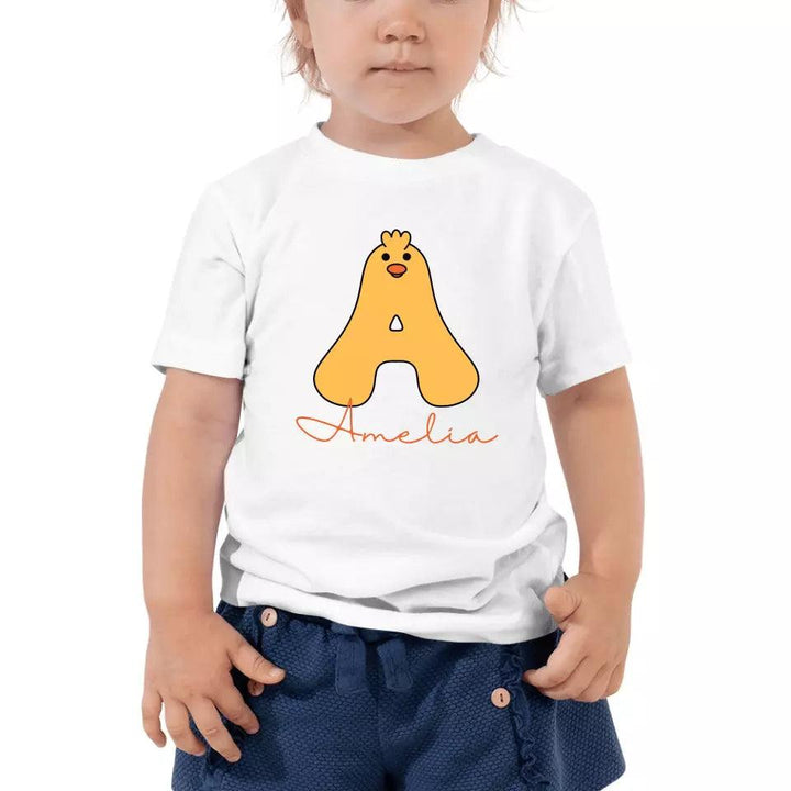 Custom Yellow Duck Alphabet T-Shirt – ART-TSH020 - ARTFULANE