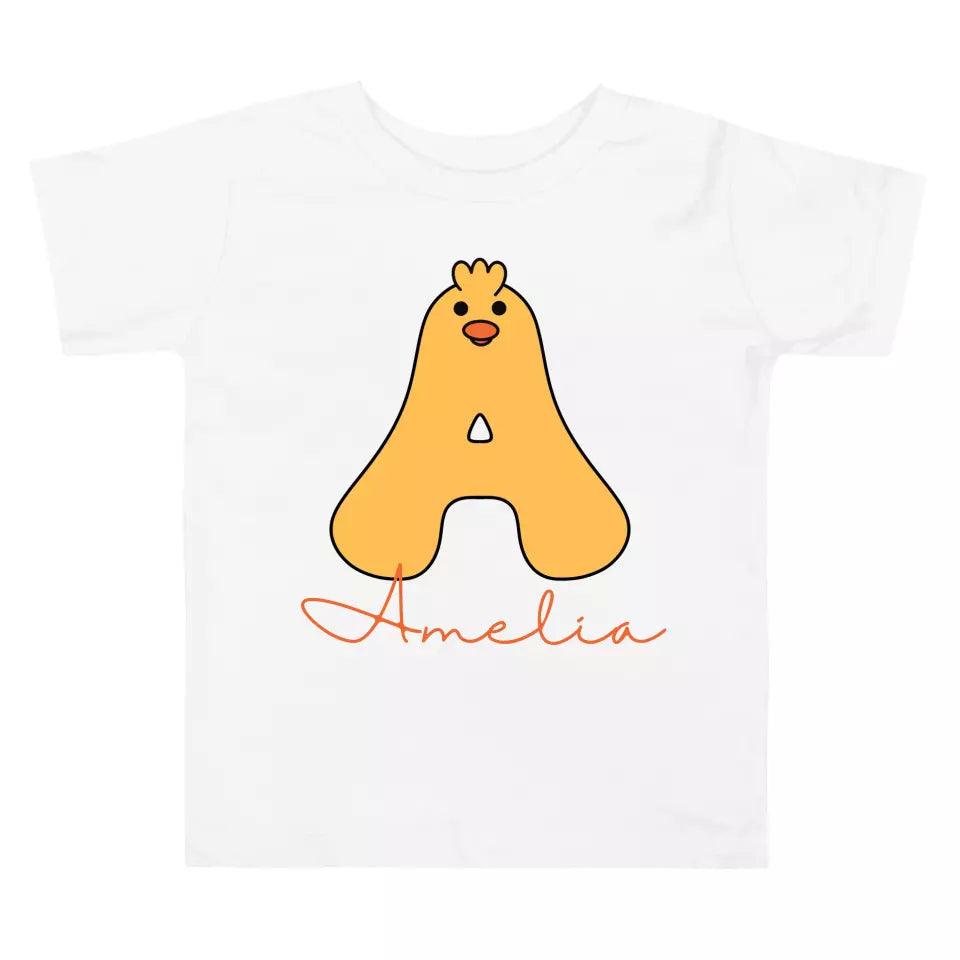 Custom Yellow Duck Alphabet T-Shirt – ART-TSH020 - ARTFULANE