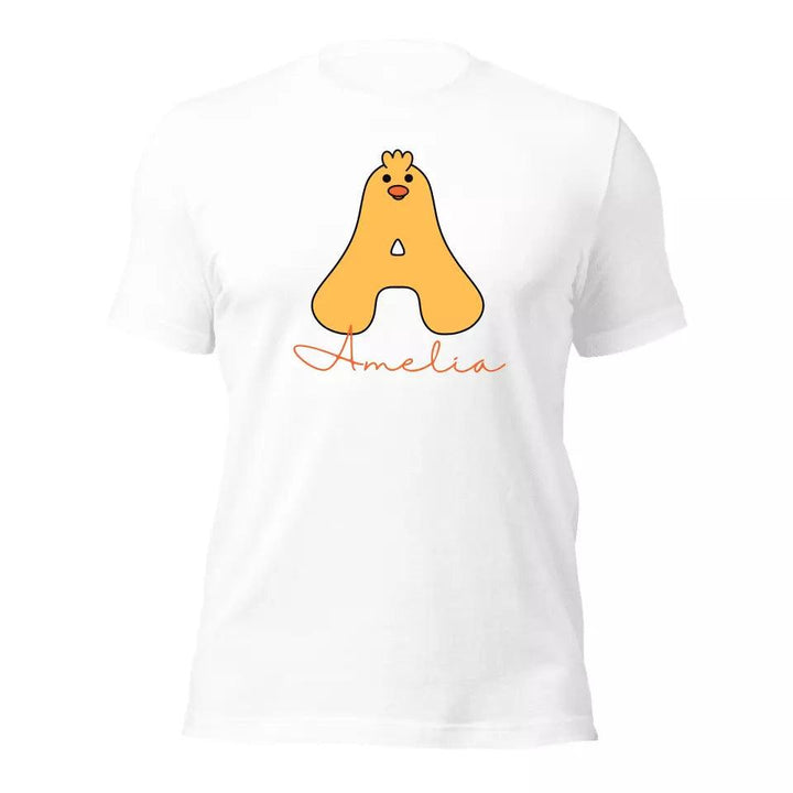 Custom Yellow Duck Alphabet T-Shirt – ART-TSH020 - ARTFULANE