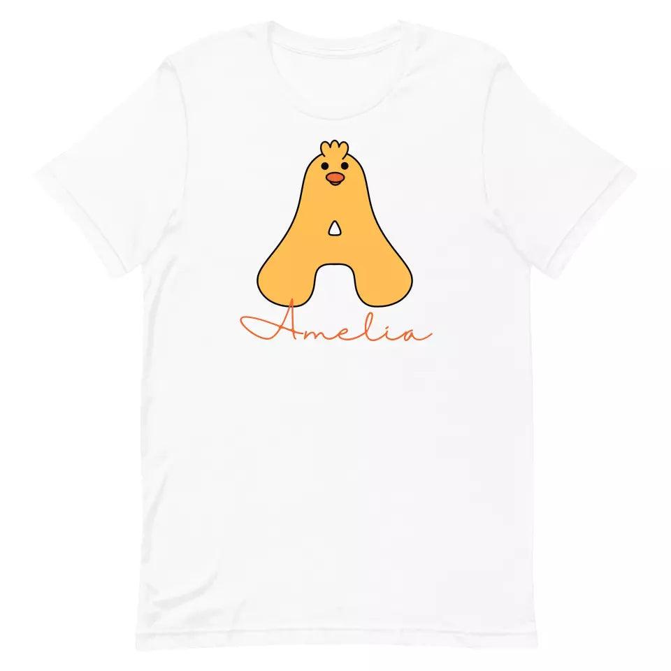 Custom Yellow Duck Alphabet T-Shirt – ART-TSH020 - ARTFULANE