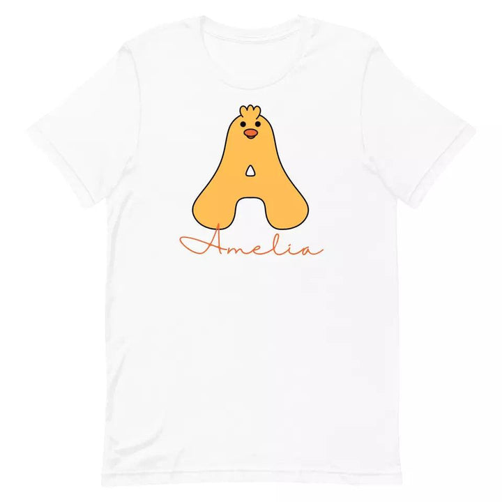 Custom Yellow Duck Alphabet T-Shirt – ART-TSH020 - ARTFULANE