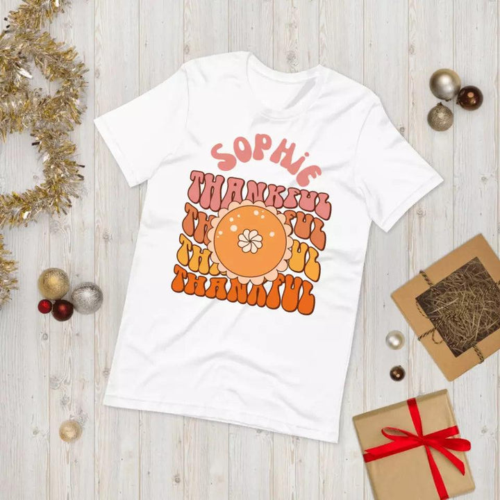 Custom Thanksgiving Fall Retro T-Shirt – ART-TSH022 - ARTFULANE