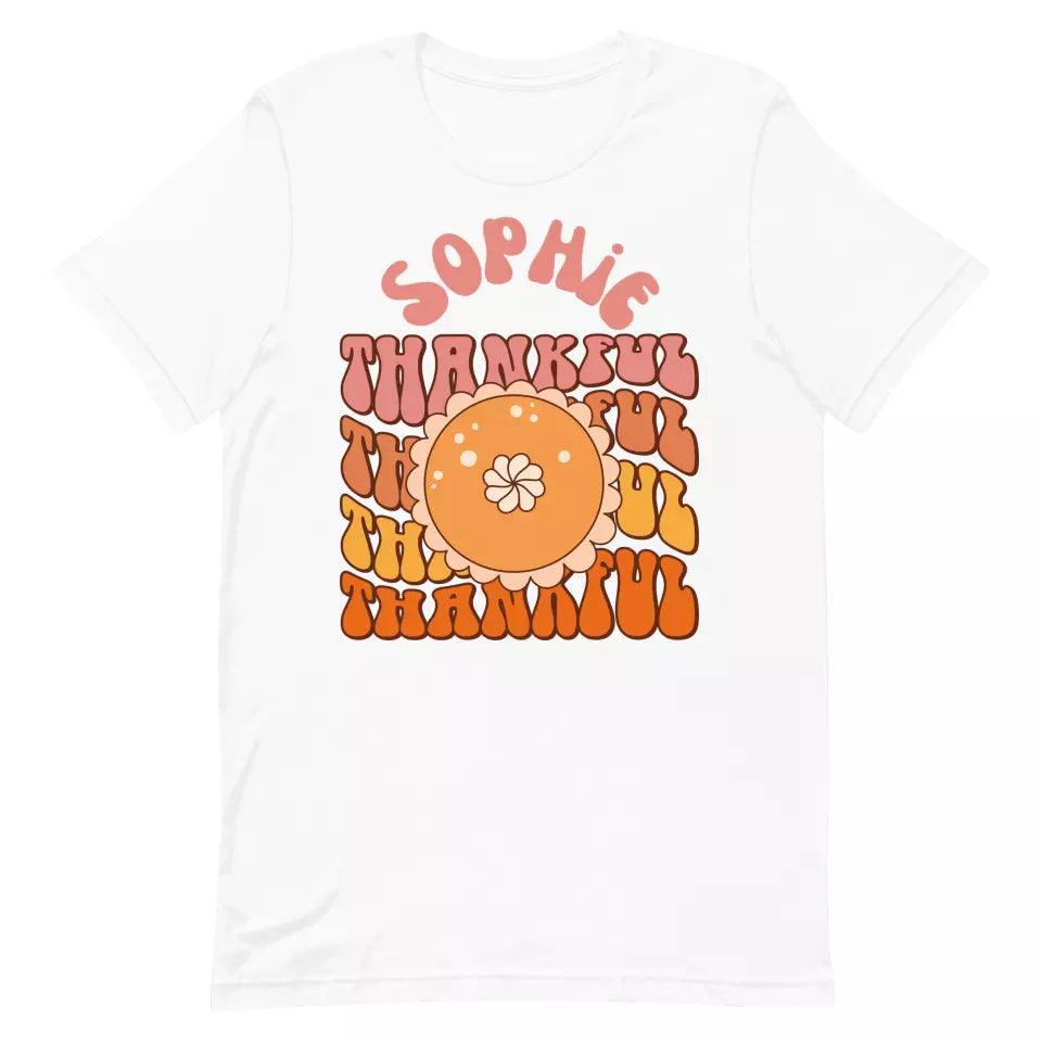 Custom Thanksgiving Fall Retro T-Shirt – ART-TSH022 - ARTFULANE